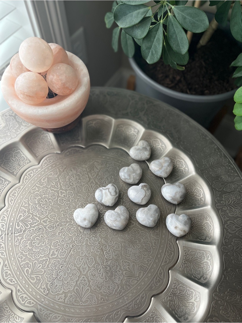 Agate Puff Heart